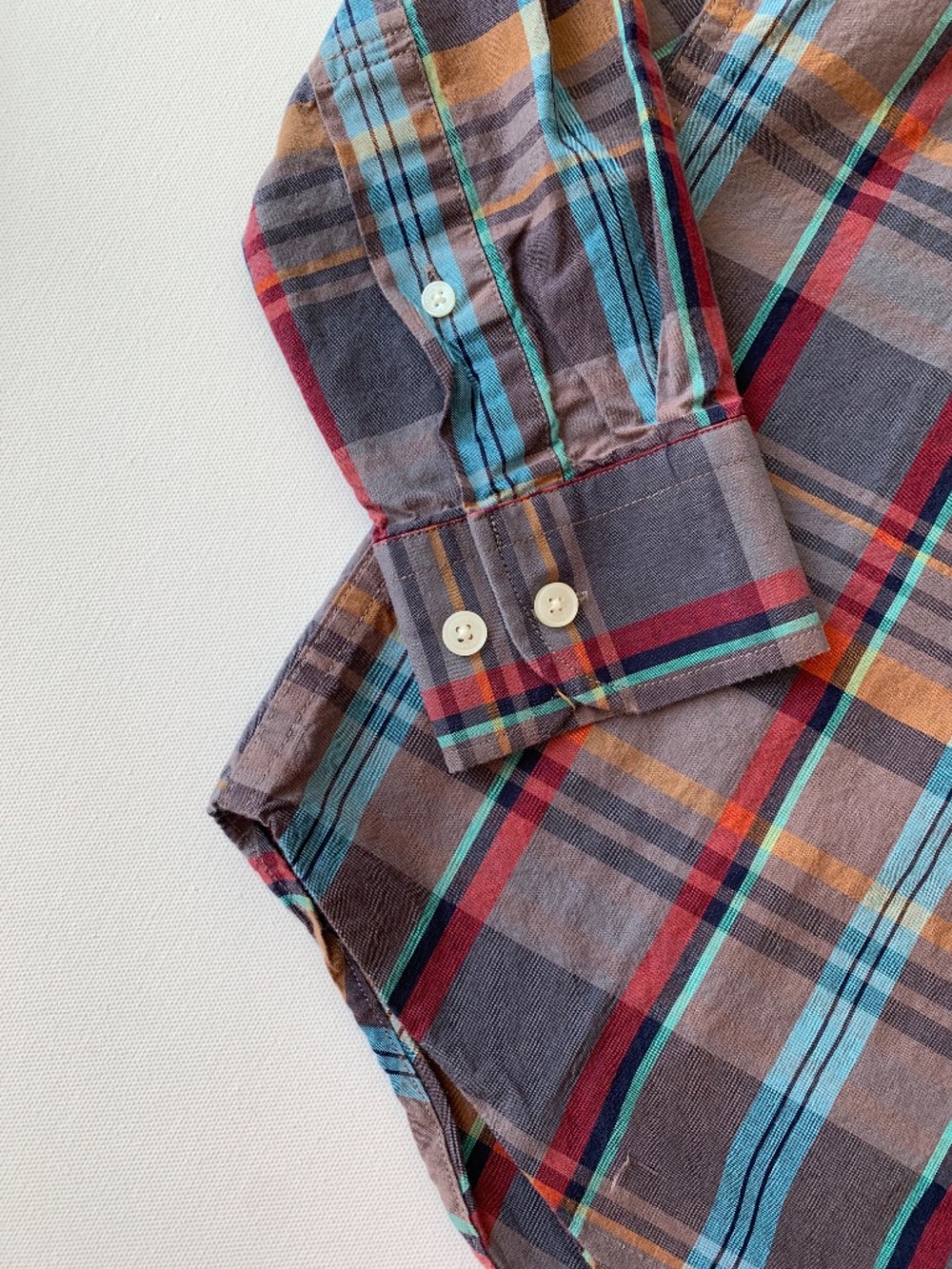 Polo Ralph Lauren Men’s size L Plaid Shirt Long Sleeve with Elbow Patches - Picture 5 of 12